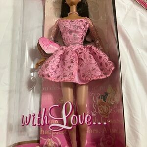 Barbie in Elegant Pink Heart Dress